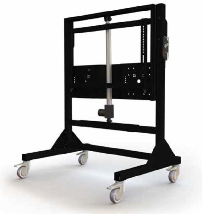 Gilkon Mobile Trolley with Motorised Lift and Mobile Learning Device Kit - Up to 110" Screen Size, VESA 800 x 400, Max 120kgs