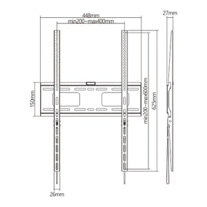 Wall Mount for Digital Signage for Portrait Installation - 27mm to Wall