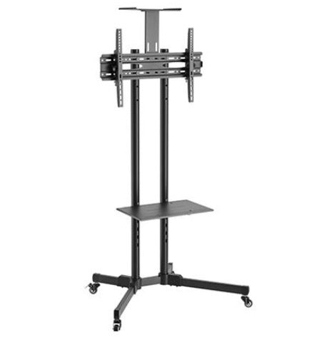 QS Mobile Trolley - for 37" to 70" Screen Size, VESA 600 x 400mm, Max 50kgs