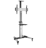 QS Mobile Trolley - for 40" to 70" Screen Size, VESA 600 x 400mm, Max 50kgs
