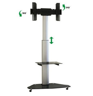 QS Rotatable Mobile Trolley - for 40" to 70" Screen Size, VESA 600 x 400mm, Max 40kgs