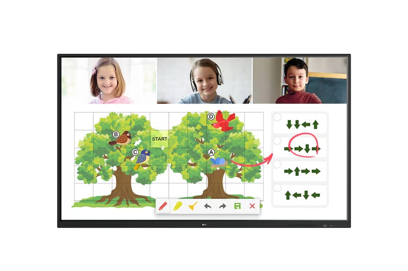 LG 65" 65TR3PJ-B CreateBoard Interactive Whiteboard 16/7 Operation 400 nits