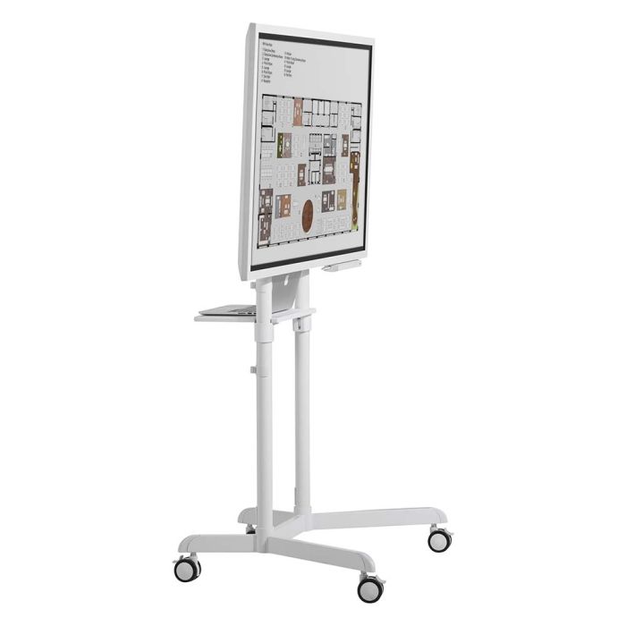 Atdec Mobile TV Cart for Interactive Screen size up to 70" and up to 70 kg.