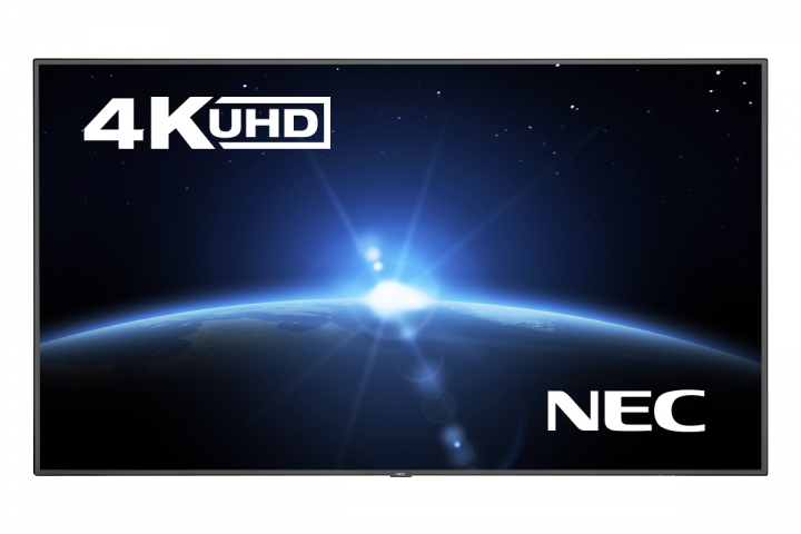 NEC P Series 4K Professional Large Format Display from 43", 49", 55" to 75" 700 cd/m²