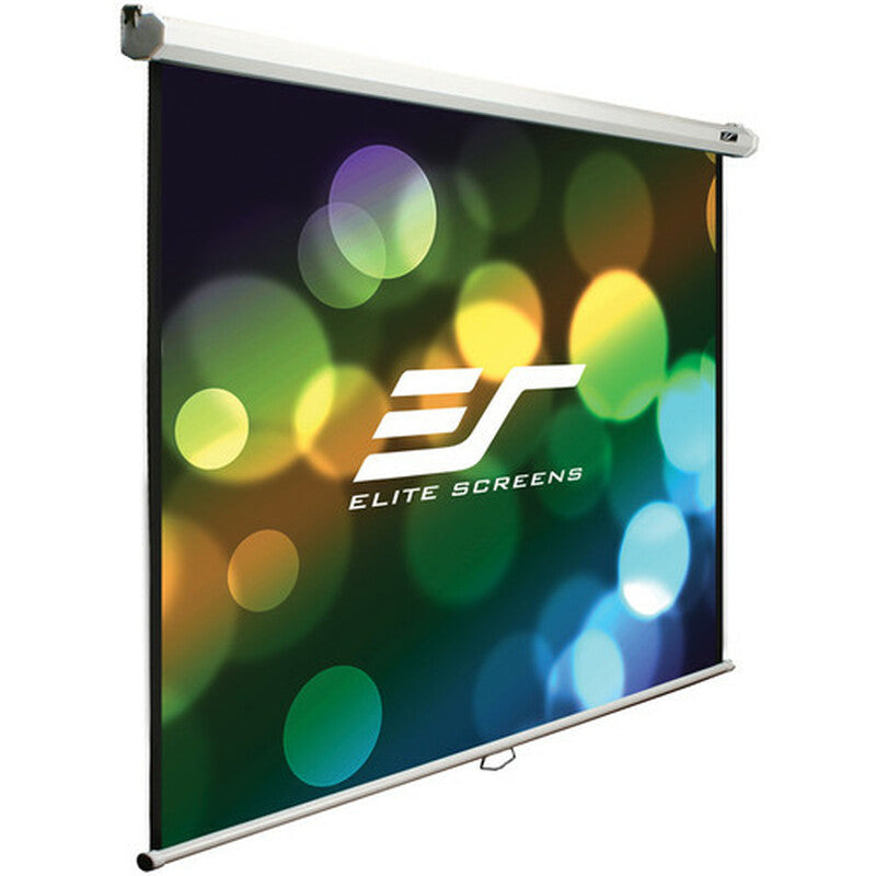 Elite Manual Pull Down Pro Projector Screen ( with Slow Retraction System ) - from 84" to 120"